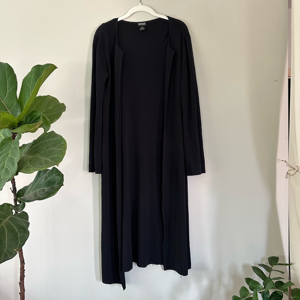 STATE Charcoal Knit Long casual Sweater